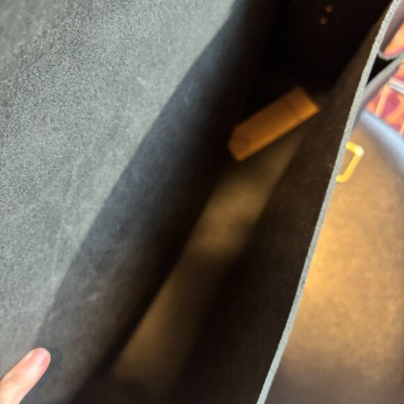 Cambridge Satchel Company Navy Leather Messenger Laptop Bag Travel NWT !!! - Picture 10 of 12